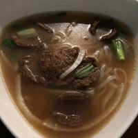 Noodle dish at Franchia Vegan Cafe in New York City