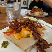 Thai curry crepe at Simply Crepes Cafe in Canandaigua