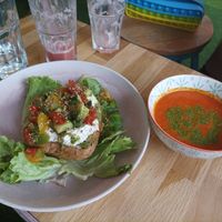 Soupe et tartine en demi-portion pour mon fils at Garden in Angouleme