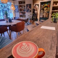 Beetroot cocoa at Maloca Coffee & Food in Bodo