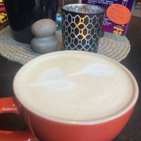 Chai latte with oatmilk.  at Maloca Coffee & Food in Bodo