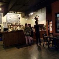 inside at Wandering Goat Coffee Co. in Eugene