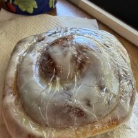 Their Vegan Cinnamon rolls are so yummy 😋🍥  at Wandering Goat Coffee Co. in Eugene