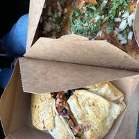 Birria quesadilla, crunch wrap   at Chef Reina in Brisbane