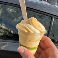 Vegan soft serve (free with a big enough purchase!)  at Urthly Vegan Market in Garden Grove
