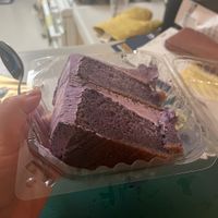 Ube cake   at Urthly Vegan Market in Garden Grove