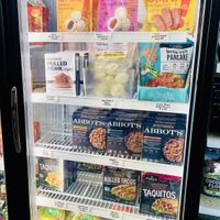 Frozen foods  at Urthly Vegan Market in Garden Grove
