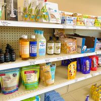 Snacks & goods  at Urthly Vegan Market in Garden Grove