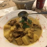 Plato de seitan  at Loving Hut in Madrid