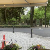 View from the window seats   at Marbre Vegan in Tokyo