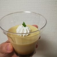 Pudding was so good at Marbre Vegan in Tokyo