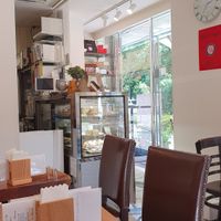 Interior at Marbre Vegan in Tokyo