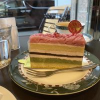 Sakura cake   at Marbre Vegan in Tokyo
