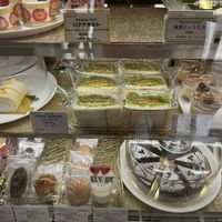 Lots of vegan desserts  at Marbre Vegan in Tokyo