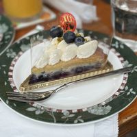 Blueberry Cheesecake  at Marbre Vegan in Tokyo