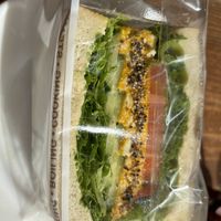 Egg sandwichh  at Marbre Vegan in Tokyo