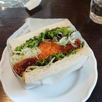 Cutlet sandwich at Marbre Vegan in Tokyo