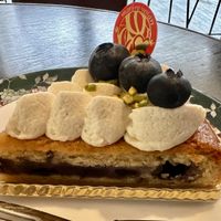 They didn’t have any tiramisu left but this was amazing. Blueberry strudel or cheesecake or something idk  at Marbre Vegan in Tokyo