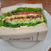 Vegan Egg Sandwich at Marbre Vegan in Tokyo