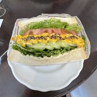Veganes Egg Sandwich  at Marbre Vegan in Tokyo
