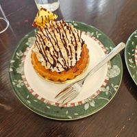 Banana tart at Marbre Vegan in Tokyo