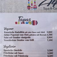 Vegan and Vegi Tapas (German) at Alfonso in Tenerife