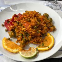Vegan paella  at Alfonso in Tenerife