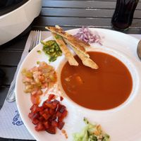 Gazpacho soup  at Alfonso in Tenerife