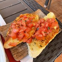 Bread with tomato and garlic  at Alfonso in Tenerife