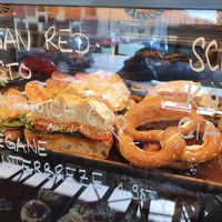 Vegan Red Pesto Sandwich and vegan Butterbreze at The Brother Mill in Munich