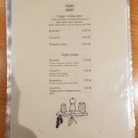 The vegan options at Keplero Pizza in Lucca