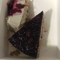 Vegan cheesecake and some chia cake  at Paradise Food in Skopje