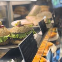 Vegan burgers   at Paradise Food in Skopje