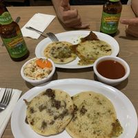 Vegan Pupusas galore, delicious  #Veganuary at Tias in St George