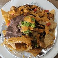Vegan Chickn Nachos 5 stars!! at Tias in St George