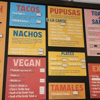 Most of the menu at Tias in St George