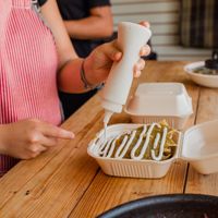 Vegan cream at Chillin Chilakil in Playa Del Carmen