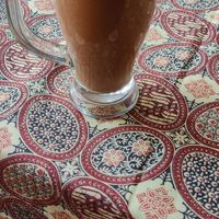 Banana cacao shake at Vegan Society in Chiang Mai