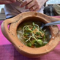 Noodle soup dish  #Veganuary at Vegan Society in Chiang Mai