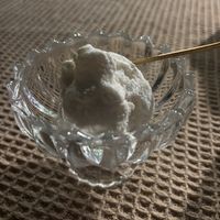 Coconut icecream  at Vegan Society in Chiang Mai
