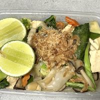 Pad see ew! Really good textured noddles  at Vegan Society in Chiang Mai