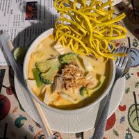 Khao Soi at Vegan Society in Chiang Mai