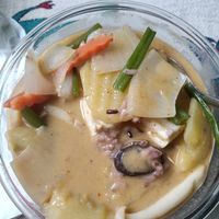 Massaman curry at Vegan Society in Chiang Mai