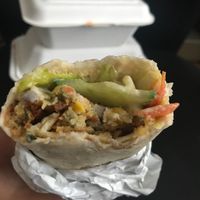 Falafel Wrap at Vegan Hub in North West London