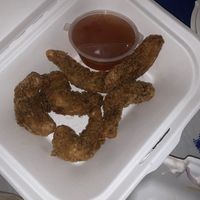 Panko prawns  at Vegan Hub in North West London