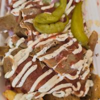 Loaded donner at Vegan Hub in North West London