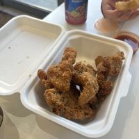 “Chicken” strips   at Vegan Hub in North West London