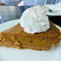 Homemade Pumpkin Piee  at Variable Cafe in Los Angeles