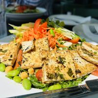 Green Goddess Salad with Grilled Tofuu  at Variable Cafe in Los Angeles
