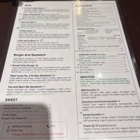 Menu Feb 2025  at Variable Cafe in Los Angeles